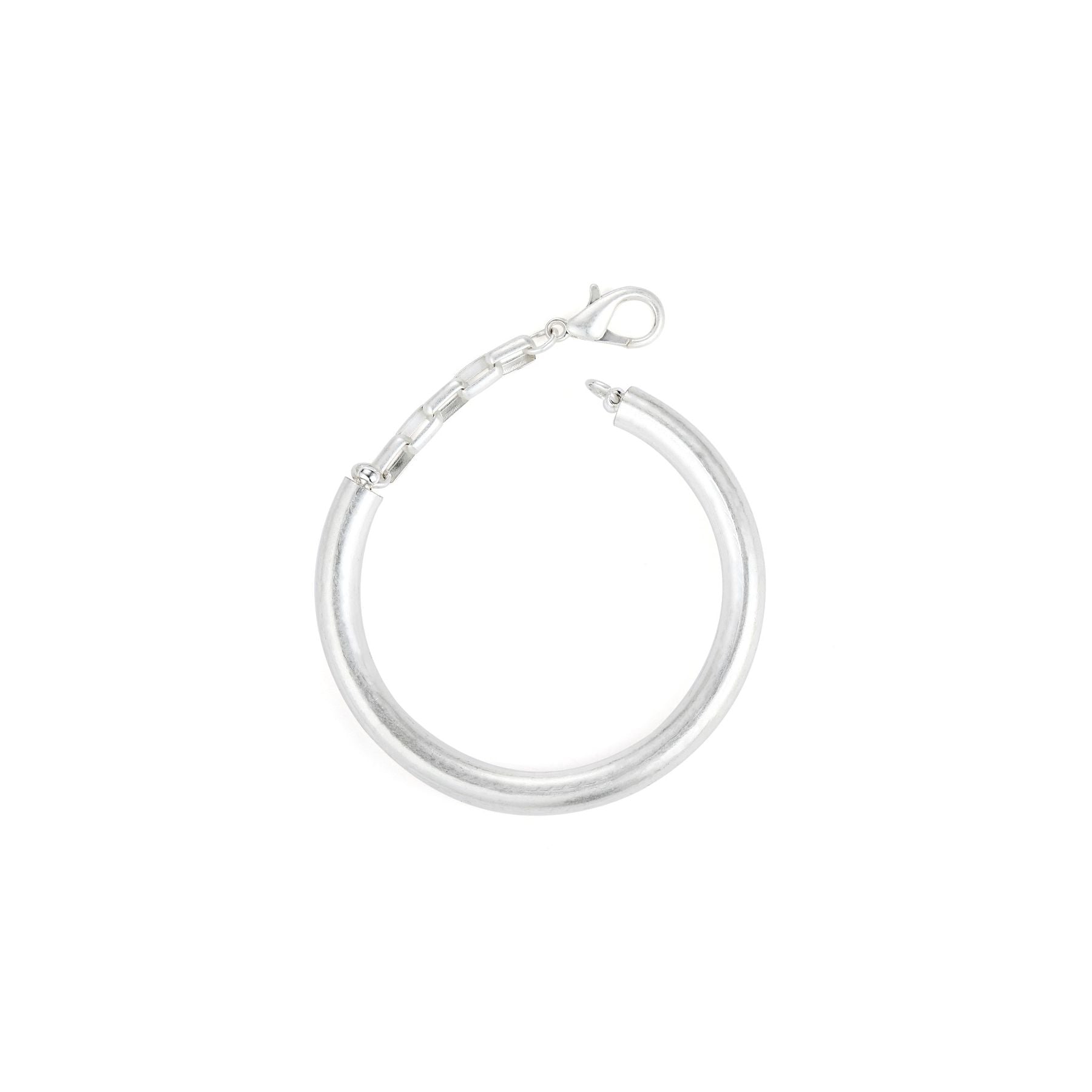 Shackle - Silver Bangle Bracelet - from Frinkle