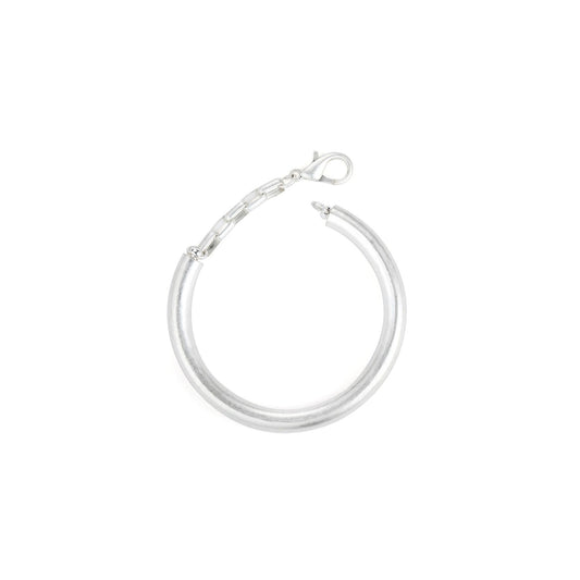 Shackle - Silver Bangle Bracelet - from Frinkle