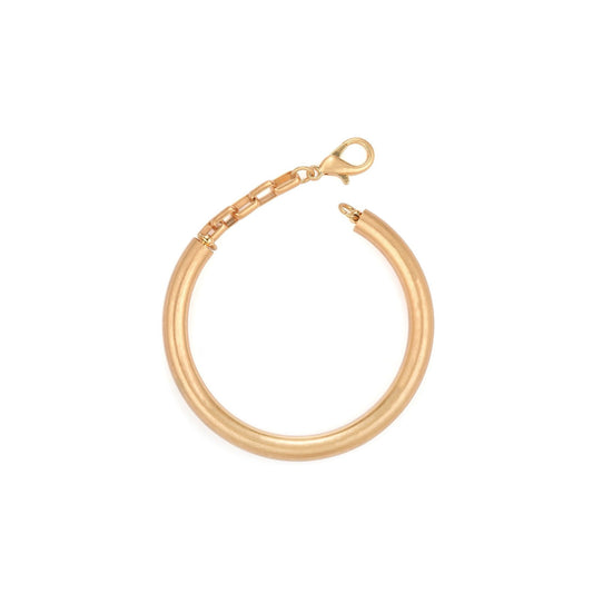 Shackle - Yellow Gold Bangle Bracelet - from Frinkle