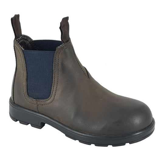 Roamers Waxy Brown Infant & Childrens Twin Gusset Ankle Dealer Boots