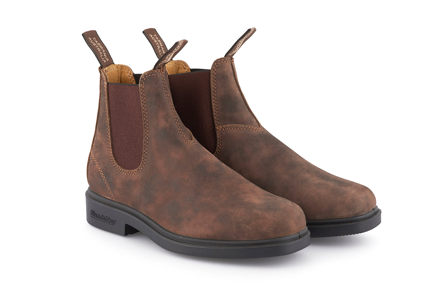Blundstone Dress 1306 Rustic Brown/ Green Chelsea Boot