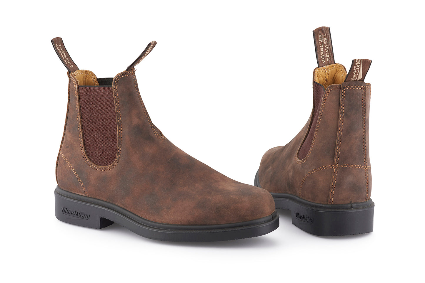 Blundstone Dress 1306 Rustic Brown/ Green Chelsea Boot