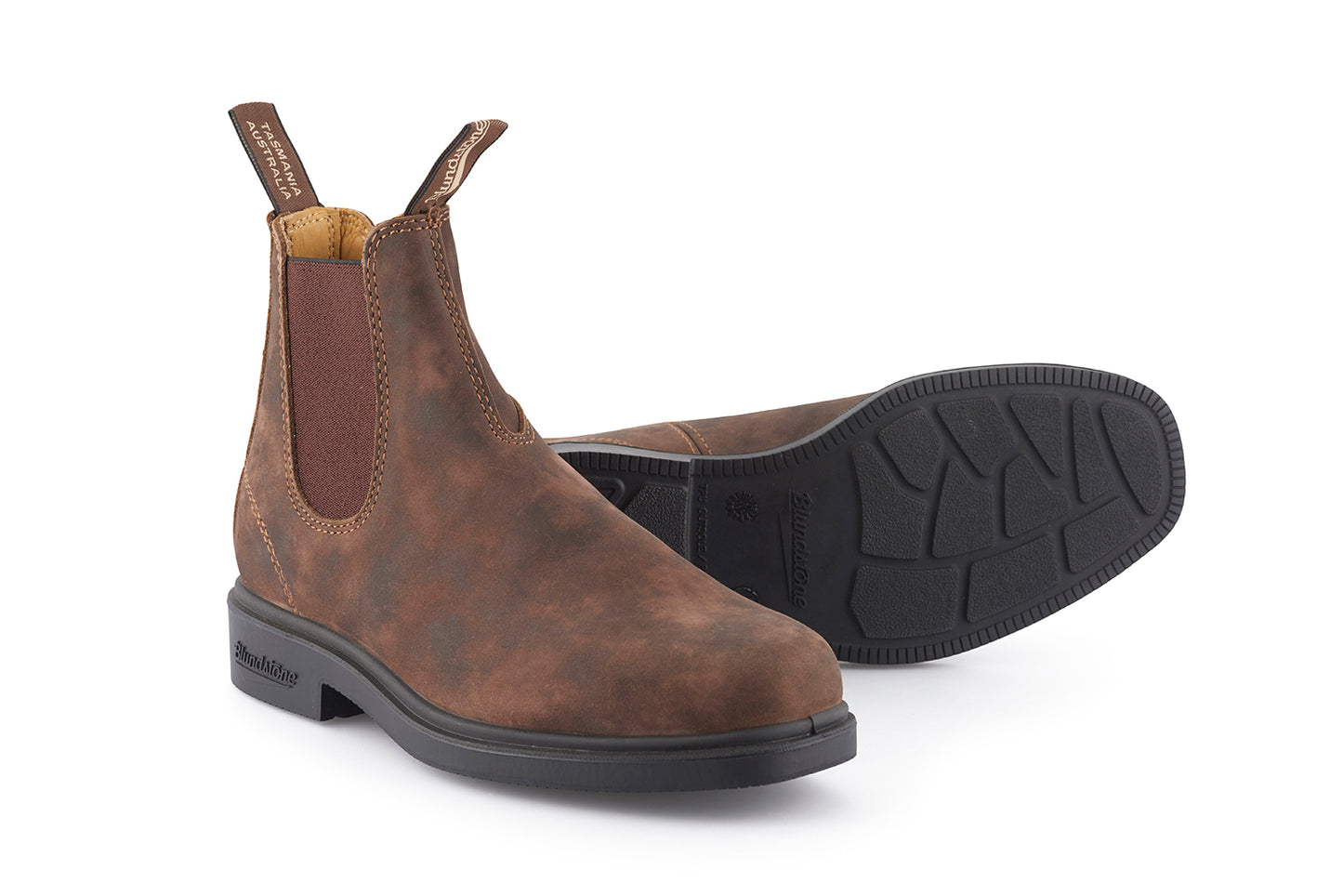 Blundstone Dress 1306 Rustic Brown/ Green Chelsea Boot
