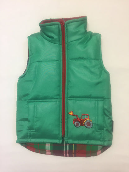 Boys' Digger Bodywarmer in Green