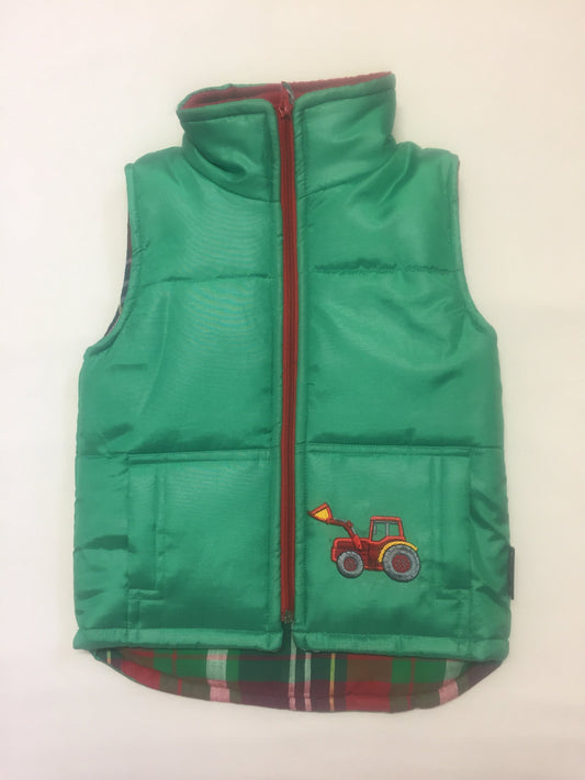 Boys' Digger Bodywarmer in Green