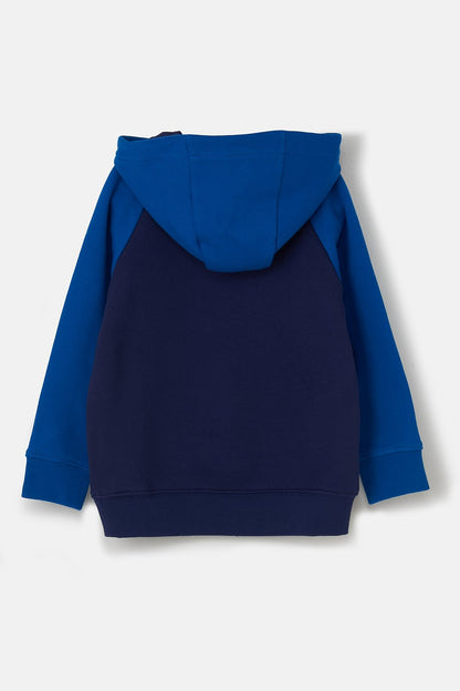 Lighthouse Jack Hoodie with Tractor Front Loader Applique  - Royal & Navy Blue