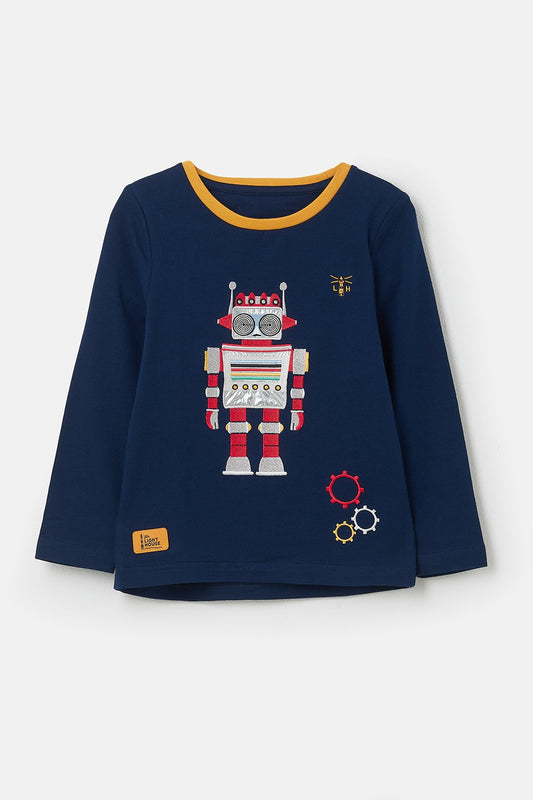 Lighthouse Oliver Boys Jersey in Robot Design