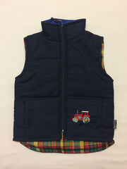 Boys' Tractor Bodywarmer in Navy