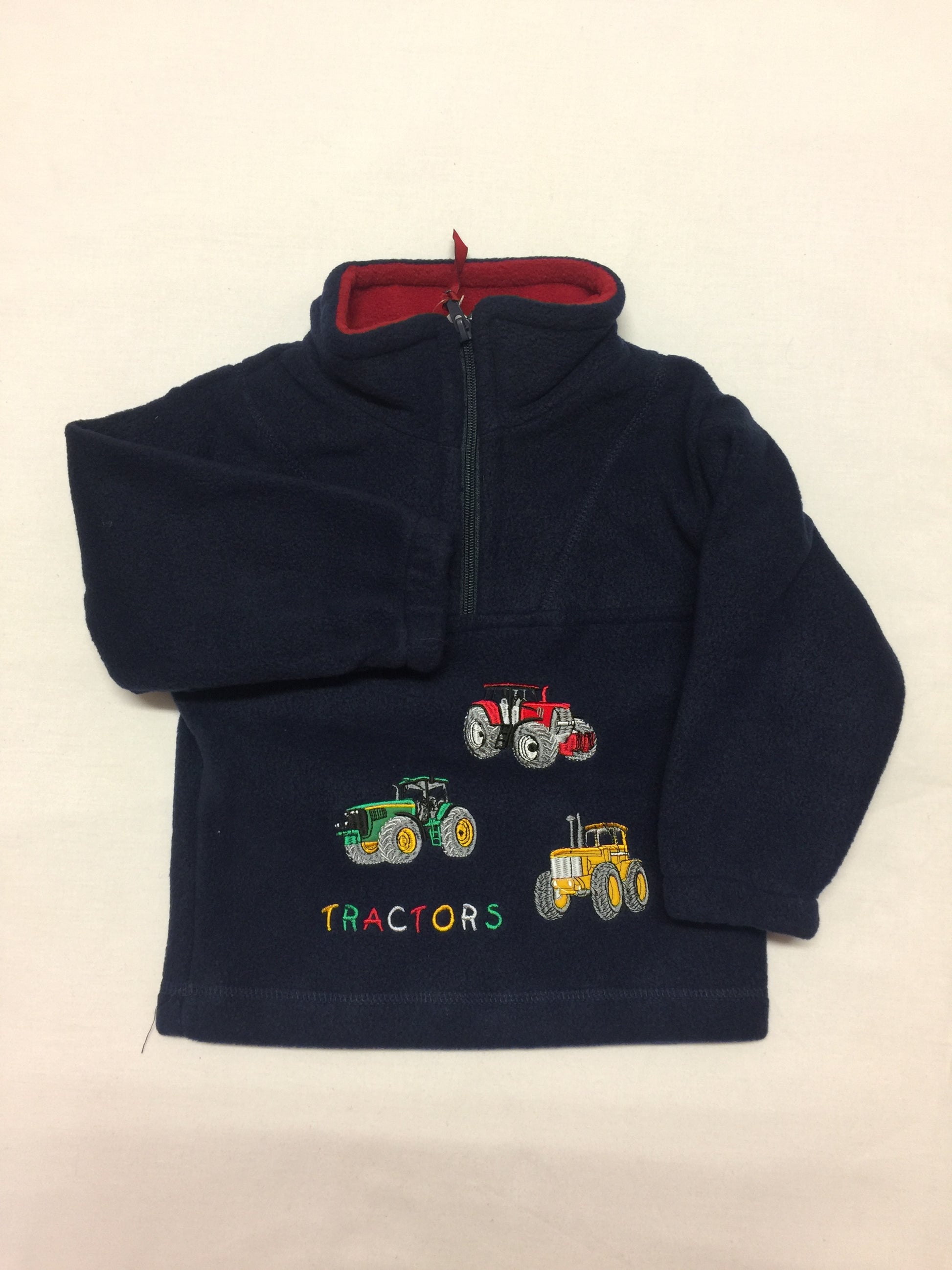 Boys' Tractor Fleece in Navy