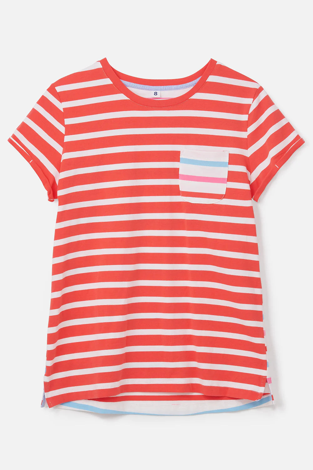 Lighthouse Causeway Short Sleeve T-Shirt -  Watermelon Stripe