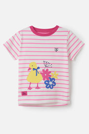 Lighthouse Causeway Kids T-Shirt - Sweet Pea Stripe Chick