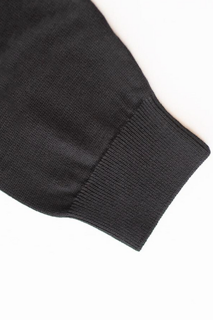 House of CAVANI BLACK CREWNECK KNIT