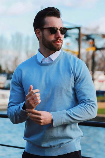 HOUSE OF CAVANI SKY CREWNECK KNIT