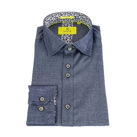 HOUSE OF CAVANI HUDSON BLUE SHIRT