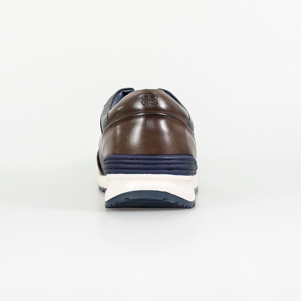 Cavani Portland Shoes in Navy/Brown