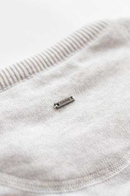 HOUSE OF CAVANI ECRU CREWNECK KNIT
