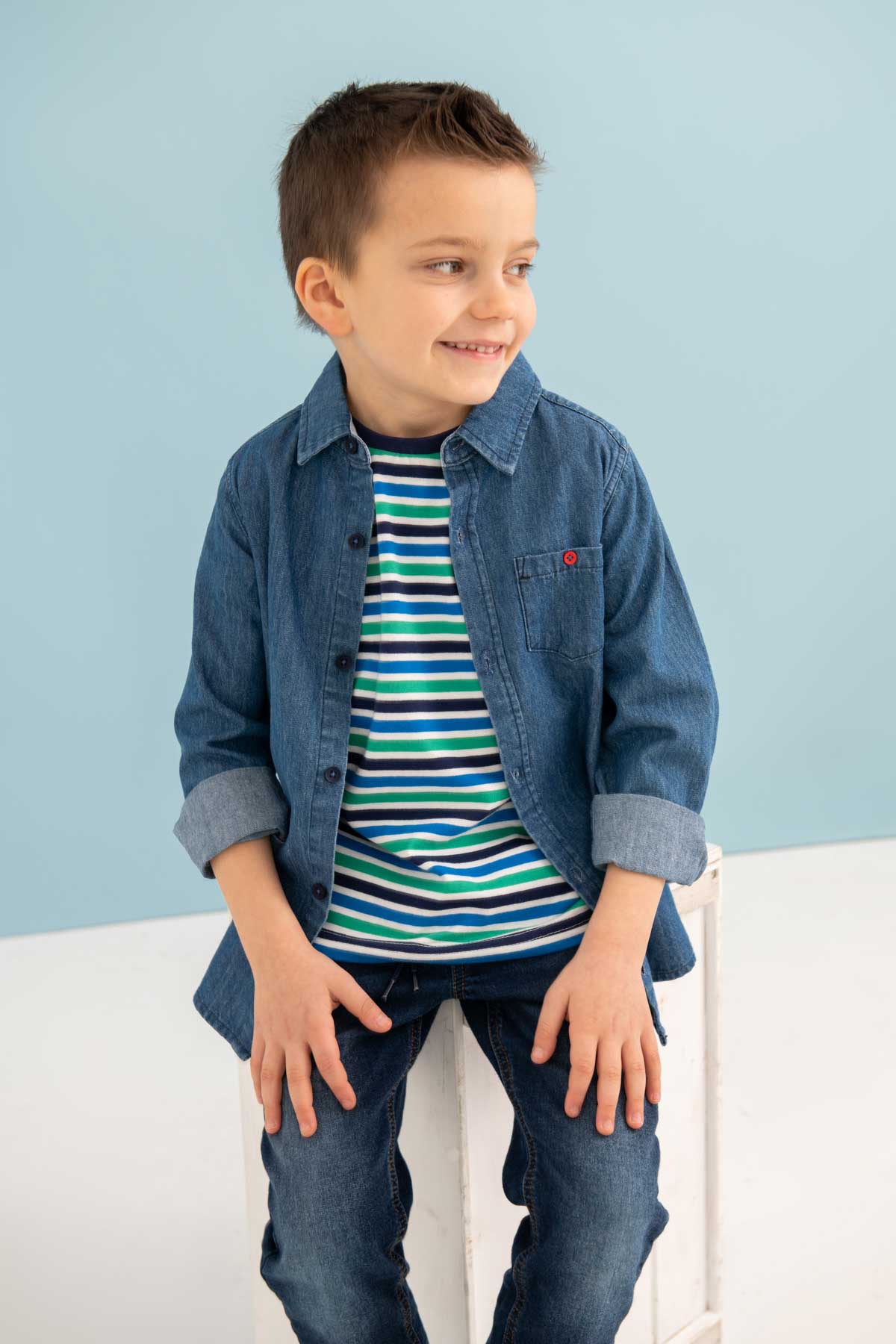 Lighthouse Charlie Boys Denim Shirt