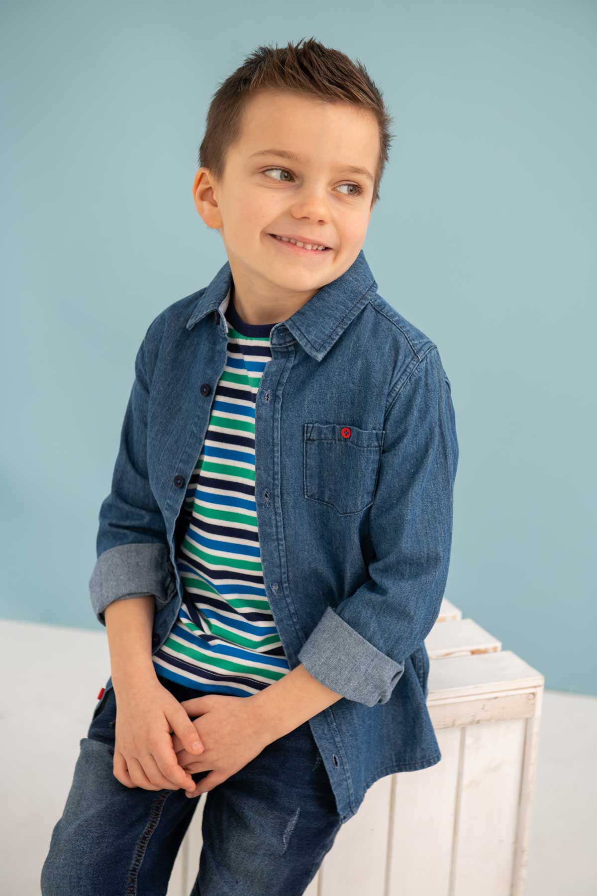 Lighthouse Charlie Boys Denim Shirt