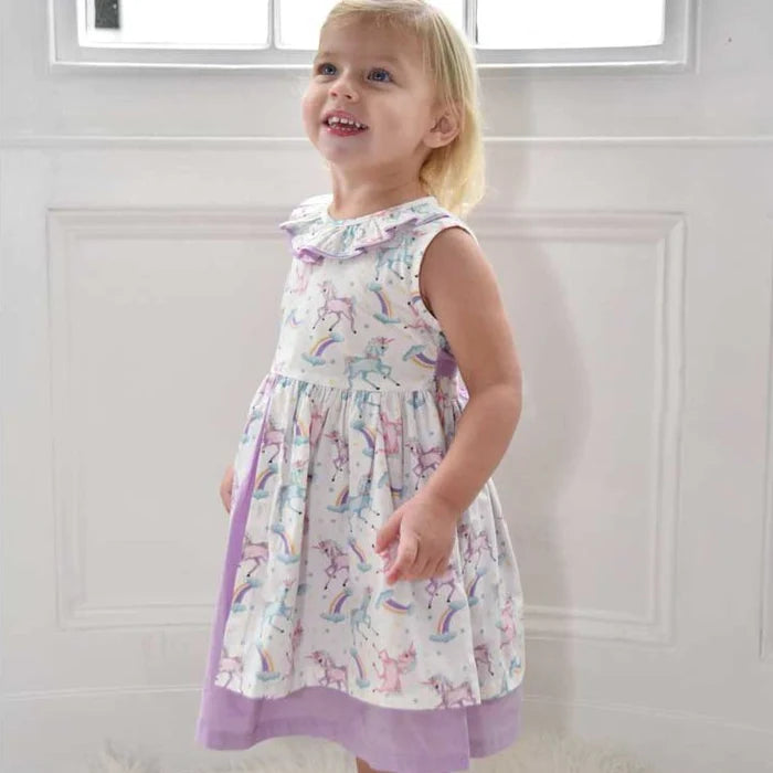 Powell Craft Unicorn Pinafore Dress GD24