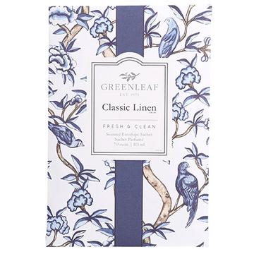 Greenleaf Scented Sachet  - Classic Linen