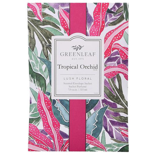 Greenleaf Scented Sachet  - Tropical Orchid