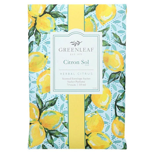 Greenleaf Scented Sachet  - Citron Sol @ millscountrystore.com