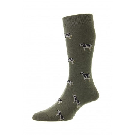 Classic Cow Design Cotton Socks @ millscountrystore.com