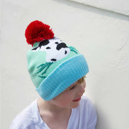 Powell Craft Farmyard Knitted Bobble Hat   2 - 5 Years