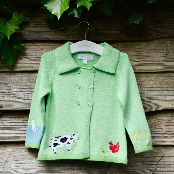 Powell Craft Farmyard Knitted Pram Coat