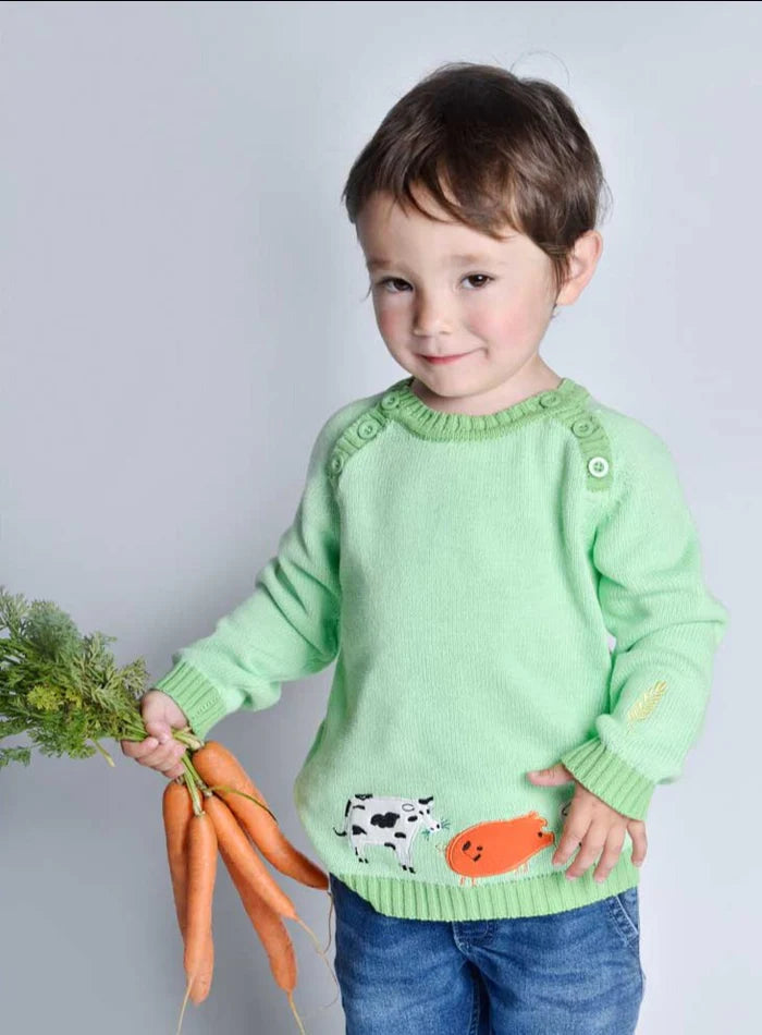 Powell Craft Farmyard Knitted Jumper