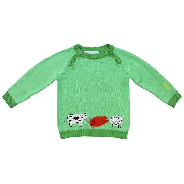 Powell Craft Farmyard Knitted Jumper