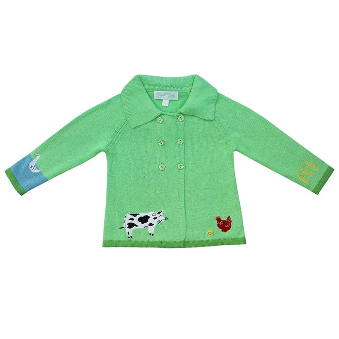 Powell Craft Farmyard Knitted Pram Coat