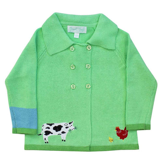 Powell Craft Farmyard Knitted Pram Coat
