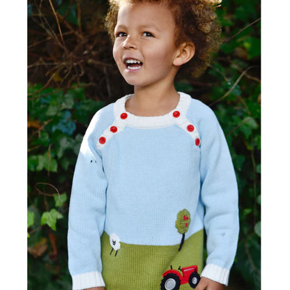 Powell Craft Tractor Crew Neck Jumper