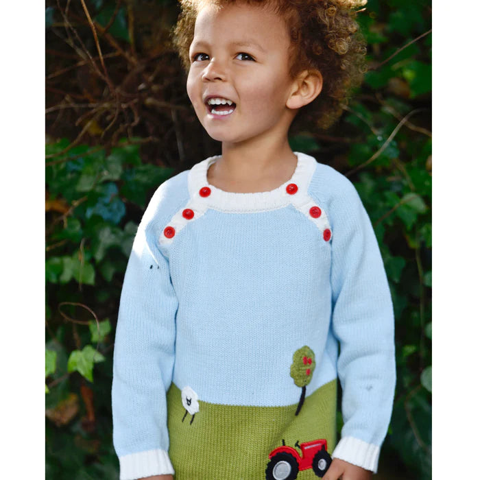 Powell Craft Tractor Crew Neck Jumper