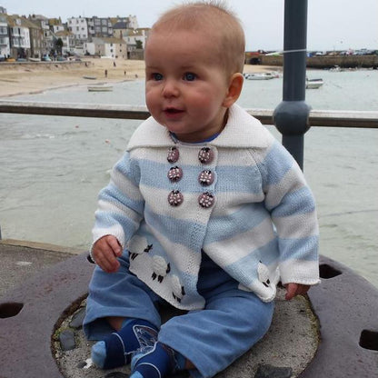 Powell Craft Tractor Knitted Pram Coat