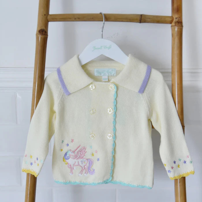 Powell Craft Unicorn Knitted Pram Coat