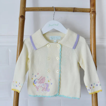 Powell Craft Unicorn Knitted Pram Coat