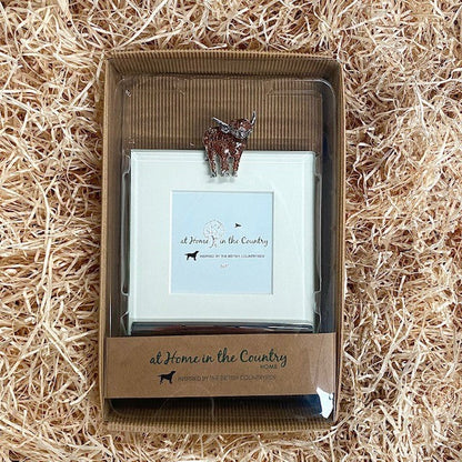 Highland Cow - Square Frame - 3"x 3" Picture Size