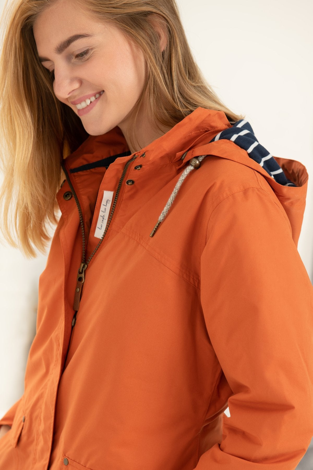 Burnt orange sales raincoat