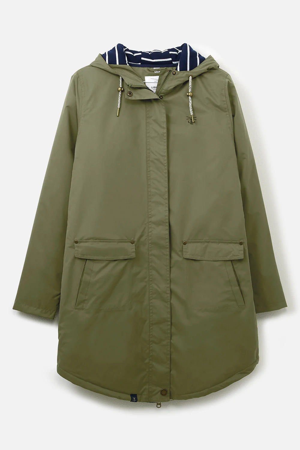 Lighthouse Iona Long Jacket in Khaki