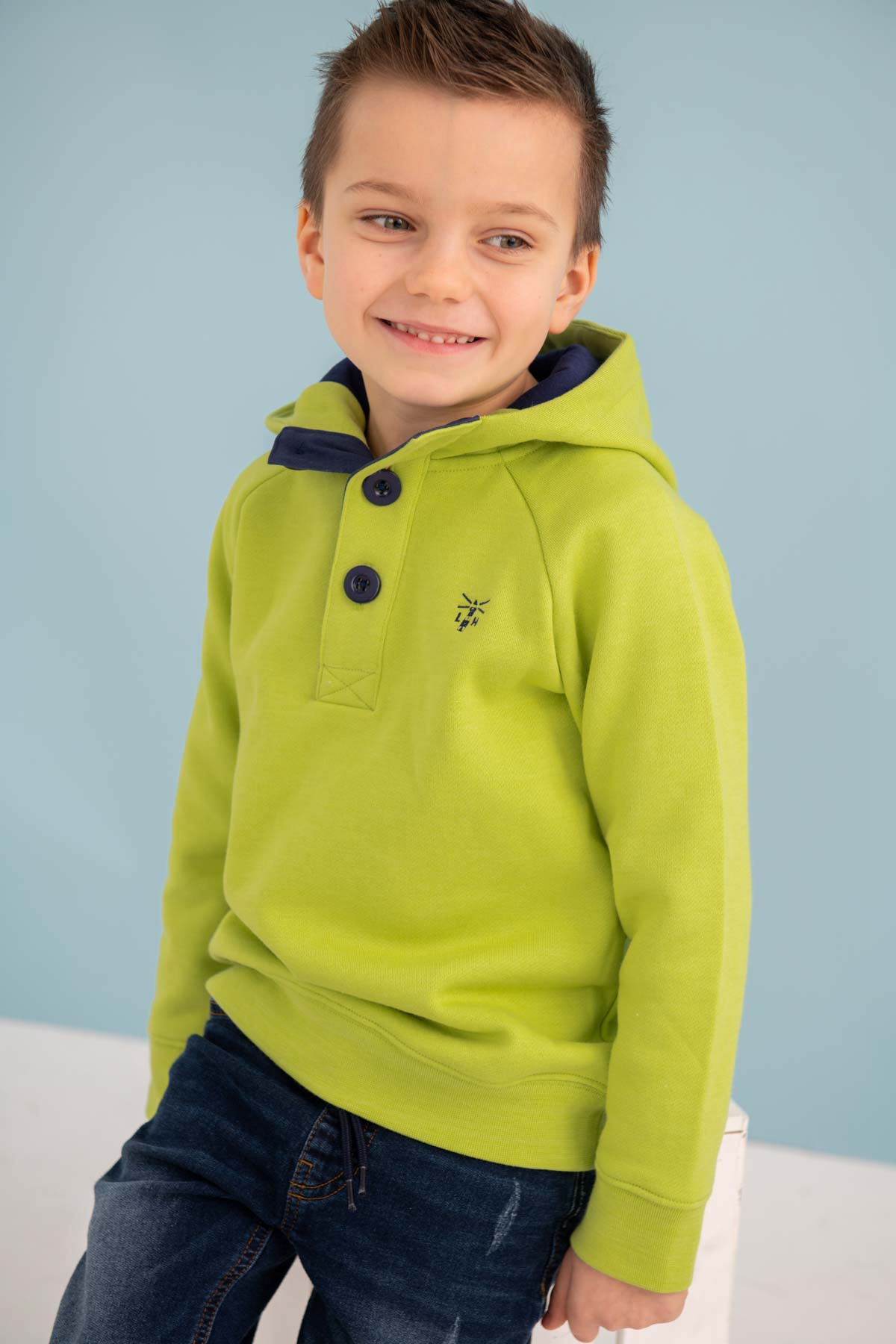 Lighthouse Jack Hoodie Lime @millscountrystore.com