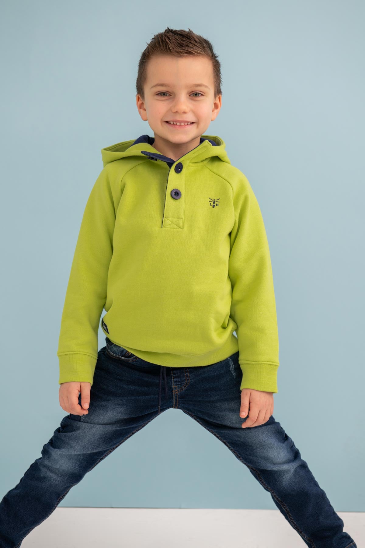 Lighthouse Jack Hoodie Lime @millscountrystore.com