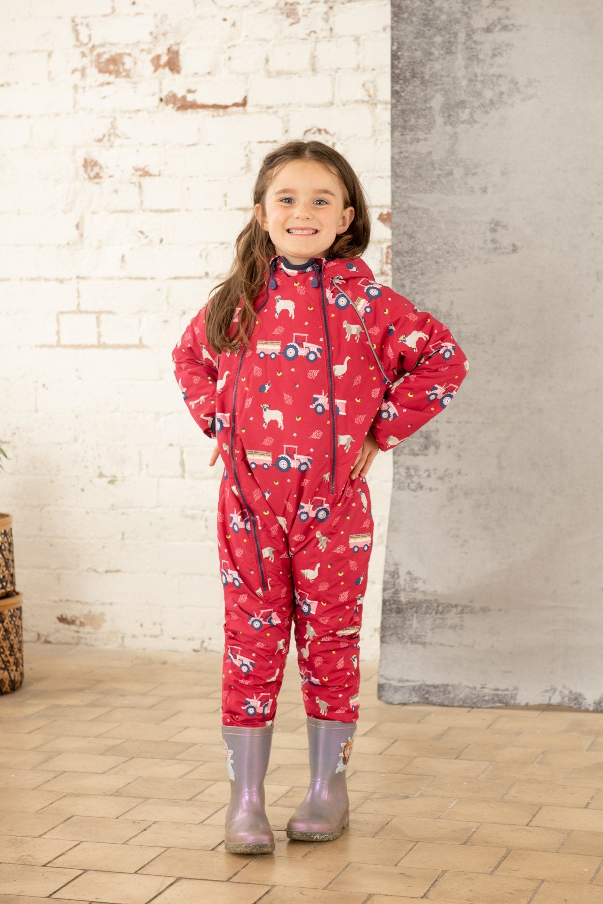 Lighthouse Jamie Puddle Suit - Pink  Farm Life