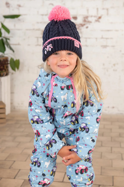 Lighthouse Jamie Puddle Suit - Sky Farm Print