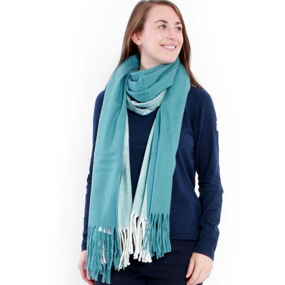 Lazy Jacks Ladies Two Tone Blanket Scarf