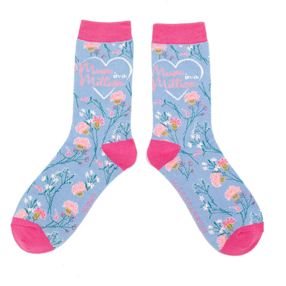Miss Sparrow  Mum in a Million Socks Powder Blue