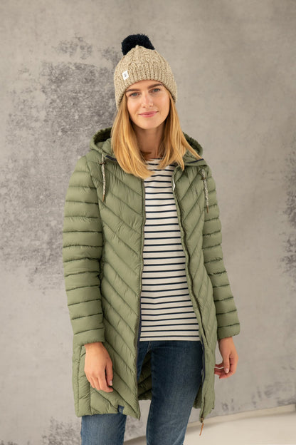Lighthouse Iaurel Mid-Length Coat in Khaki