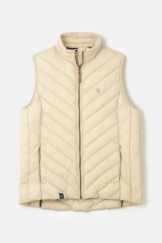 Lighthouse Laurel Gilet in Almond