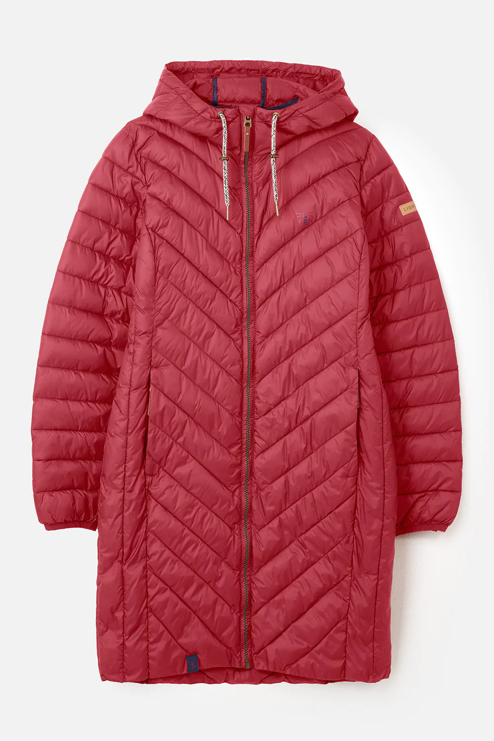 Lighthouse Laurel Mid-Length Coat in Redcurrant